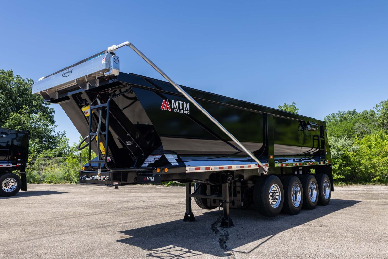 black end-dump trailer for sale