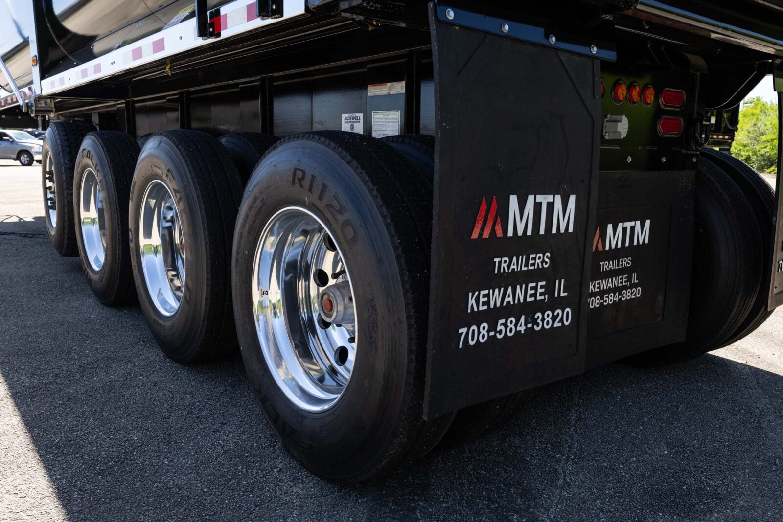 black end-dump trailer for sale