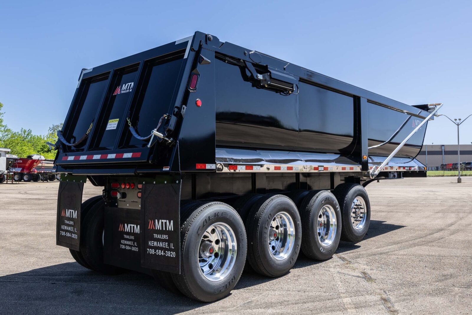 black end-dump trailer for sale