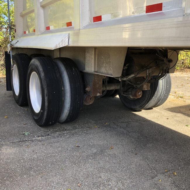 wheels on a trailer